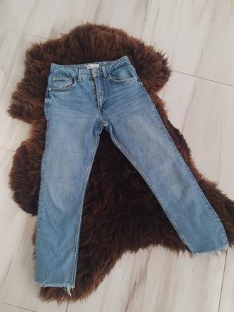 Dámske rifle zara s vysokým pásom 34, zara,34