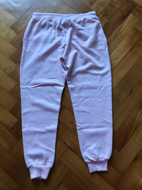 Svetloružové dámske tepláky, l