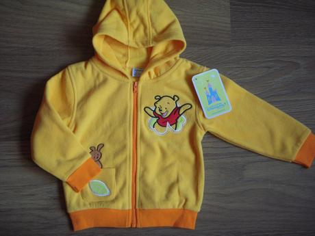 Flísová mikina s mackom pu, disney,86