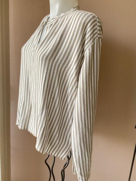 Pekná bluza lanovo bavlnena, 42