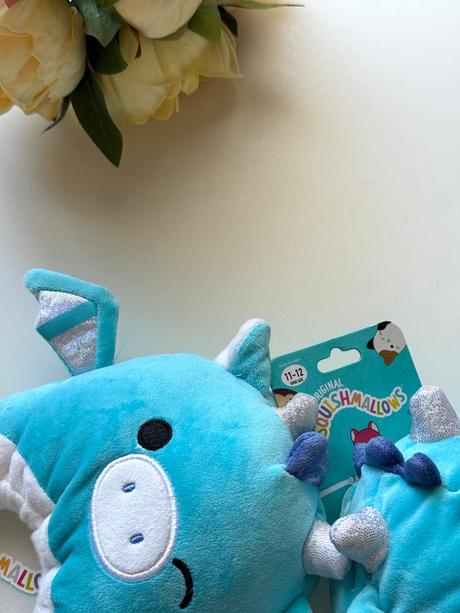 Squishmallows detské papuče tatiana modrý drak, 29