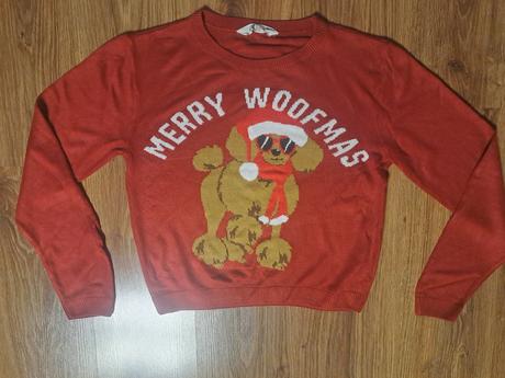 Vianočný svetrík, h&m,158