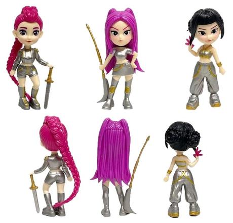 Demon hunters kpop huntrix figurky sada 3 figurek, 