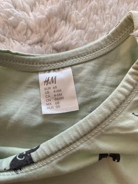 Bavlnene letne pyzama h&m, h&m,68