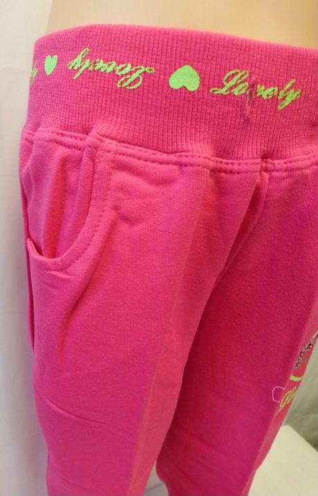 Sýto ružové tepláky lovely, n-feel, 98-104 cm, 104