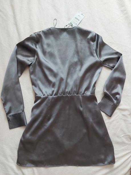 Nádherné saténové šaty značky zara, pc 40 eur, zara,m