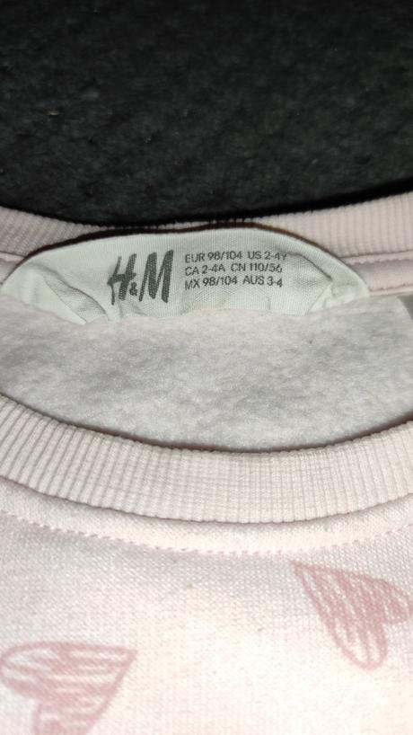 Mikinové šaty peppa pig veľ. 98/104, h&m,98