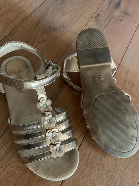 Zlaté sandálky 34, nelli blu,34