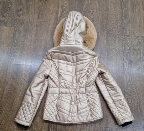 Koženková teplá bunda, xs