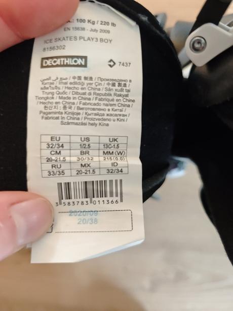 Korčule na ľad oxelo 32-34, 33
