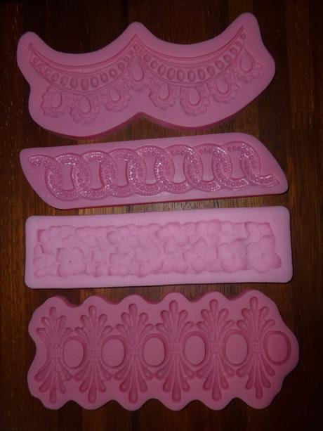 Silikonové formičky bordúry,