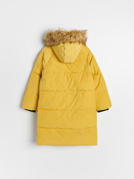 Prešívaná predĺžená bunda s kožušinou reserved, reserved,116 / 122 / 158 / 164