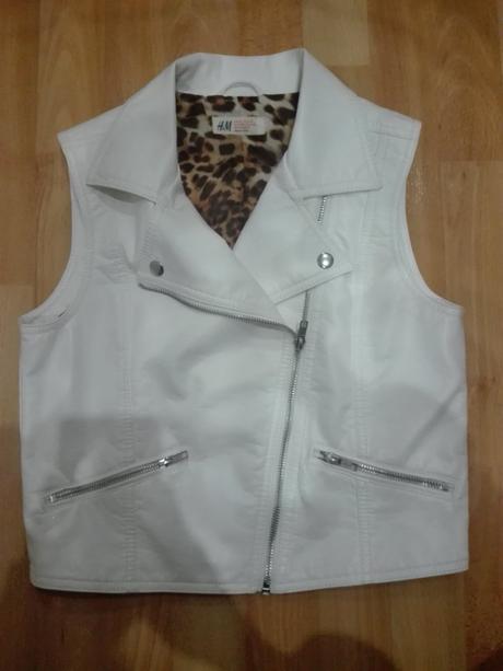 Kožená vesta, h&m,158