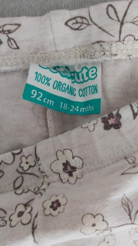 Legíny béžové kvietky 92, pepco,92