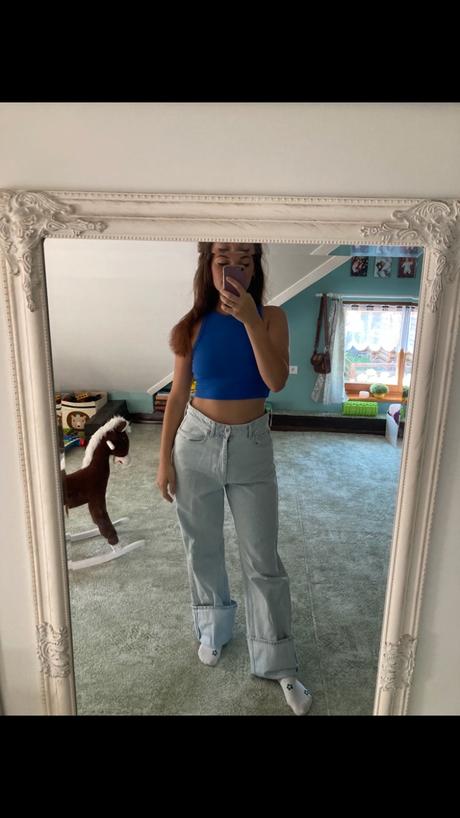 Široké rifle, h&m,38