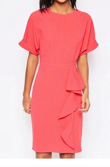 Asos lososové saty s visackou, xs