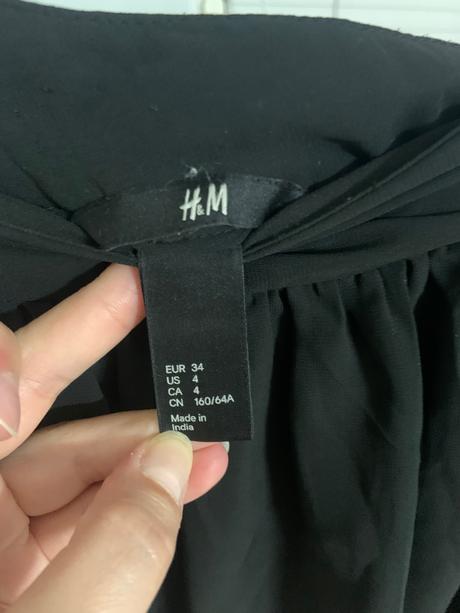 Čierna sukňa, h&m,34