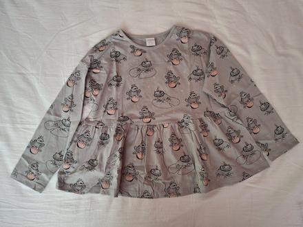 Tričko z organickej bavlny so žabkami, lindex,110 / 122