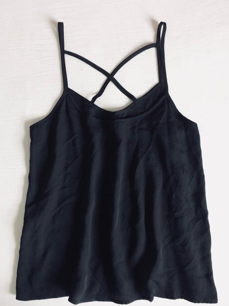 Abercrombie&fitch čierny top, tielko vel.s, abercrombie&fitch,s