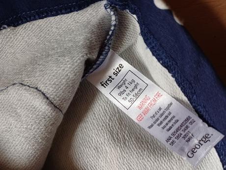 2x nenosené šaty v.56, 0-1 mesiac, george,56