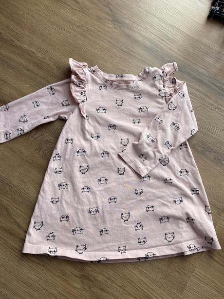 Šaty lindex s mačkami, lindex,104
