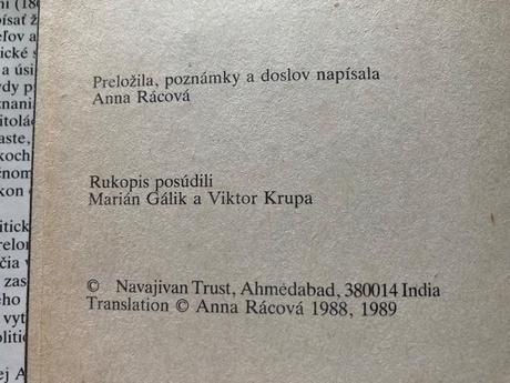 Gándhí môj experiment s pravdou (1989), 