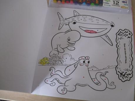 Knižka/maľovánka - maľovanie podľa farieb,