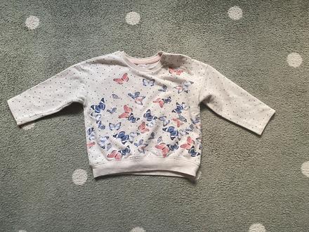 Mikina potlač motýle, h&m,92