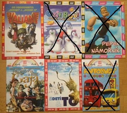 2x dvd filmy pre deti,
