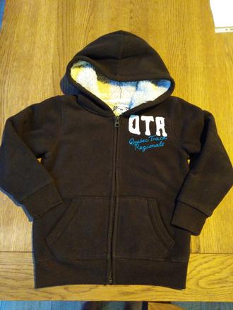 Zateplena flisova mikinka, palomino,110