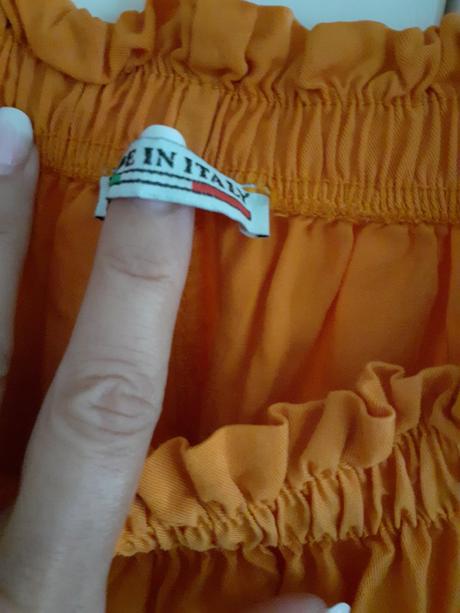 Letne pomarančove šaty, m