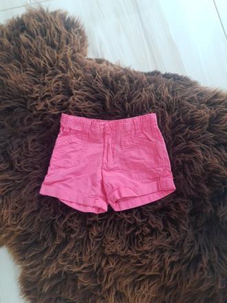 Detské ružové kraťasy šortky 104, girl2girl,104