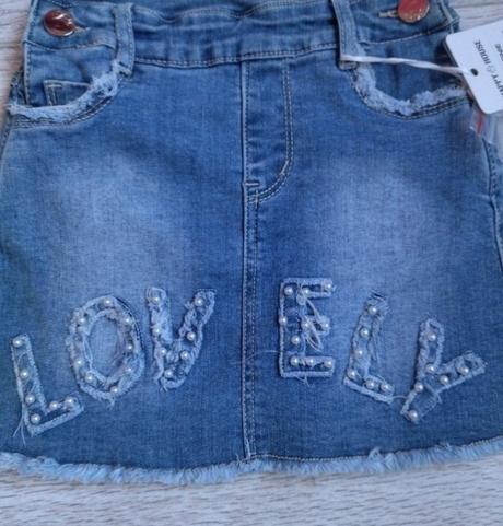 Riflová suknička, 122