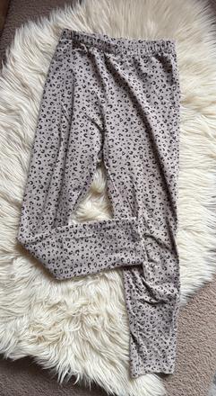Leginy h&m leopardí vzor vel 140, h&m,140
