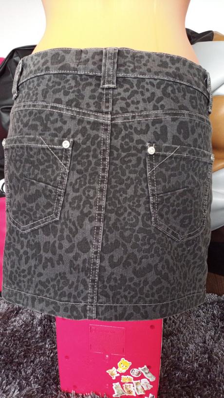 Riflová sukňa so zvieracím vzorom v.s/36, house,36