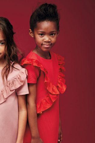 Volánikové šaty next, next,134 / 146 / 152