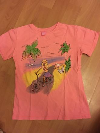 Ružové tričko, veľkosť 122, dopodopo,122
