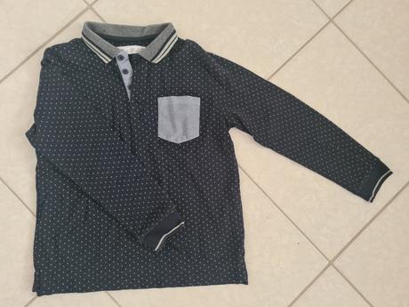 Polokošeľa s dlhým rukávom top stav, zara,128