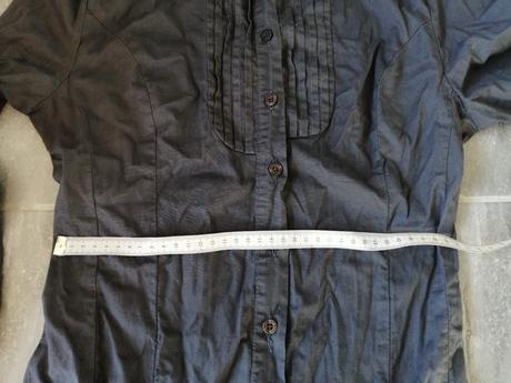 Zaujímavé sivé bavlnené šaty noname athens vm-s, m