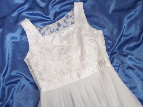 Kvalitné biele šaty eifiel, 38