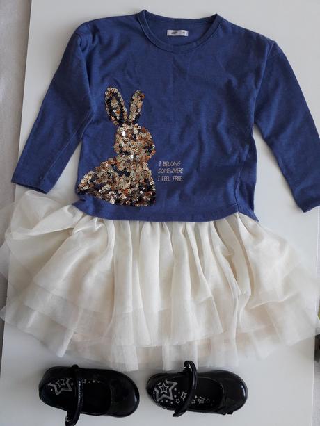 Tričko s flitrovým zajkom, pepco,98