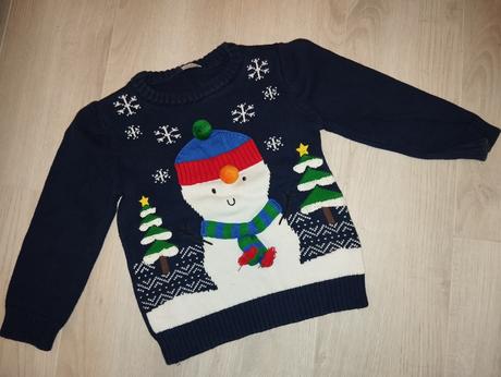 Vianočny / zimný svetrík, f&f,98