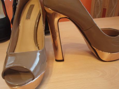 Krémové lodičky s platformou 36, 36