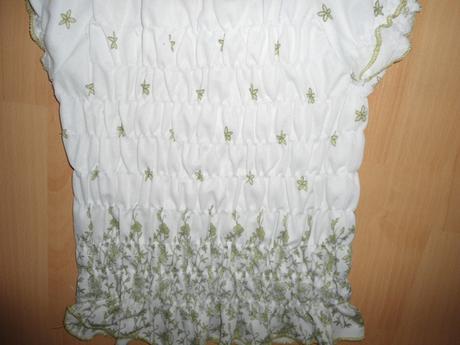 Letne bielo-zelene tricko, 128