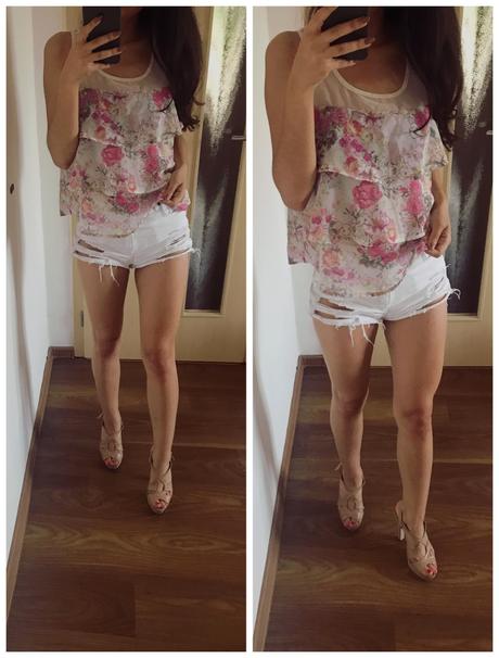 Kvetovane tricko s volanmi, tally weijl,s