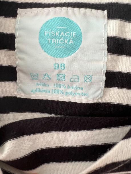 Pískacie tričko vel. 98, 98
