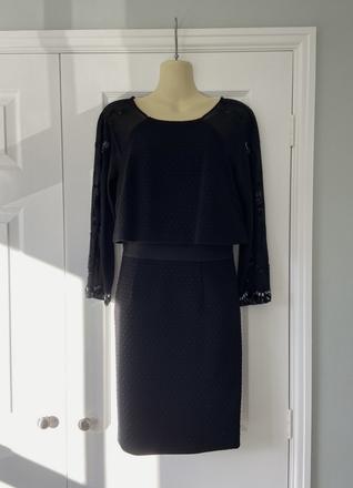 Karen millen ..cierne spolocenske saty, 36