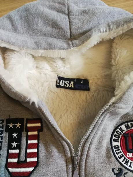 Zateplená mikina, lusa,110