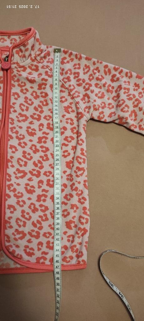 Fleece mikina na zips,fleece bunda, tchibo,122