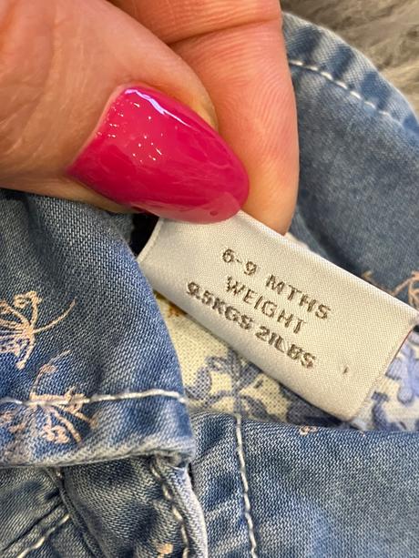 Dievčenské rifľové šaty next (74), next,74